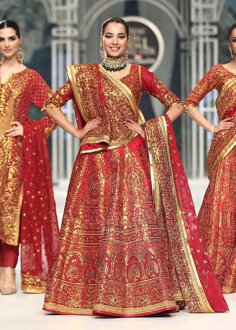 Amaltas Bridal Red - Rizwan Beyg Design