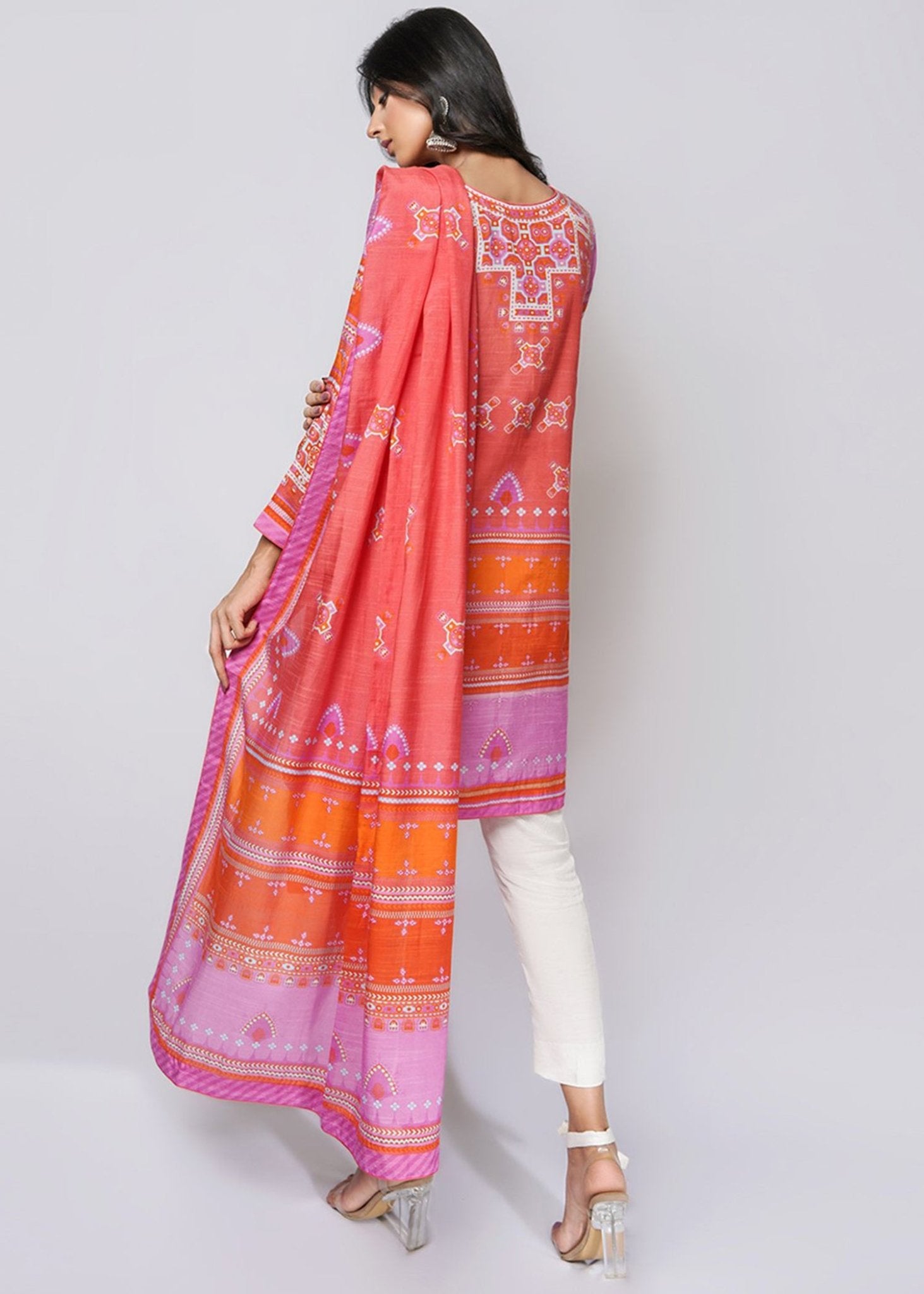 Baluchi Print Red - Rizwan Beyg Design