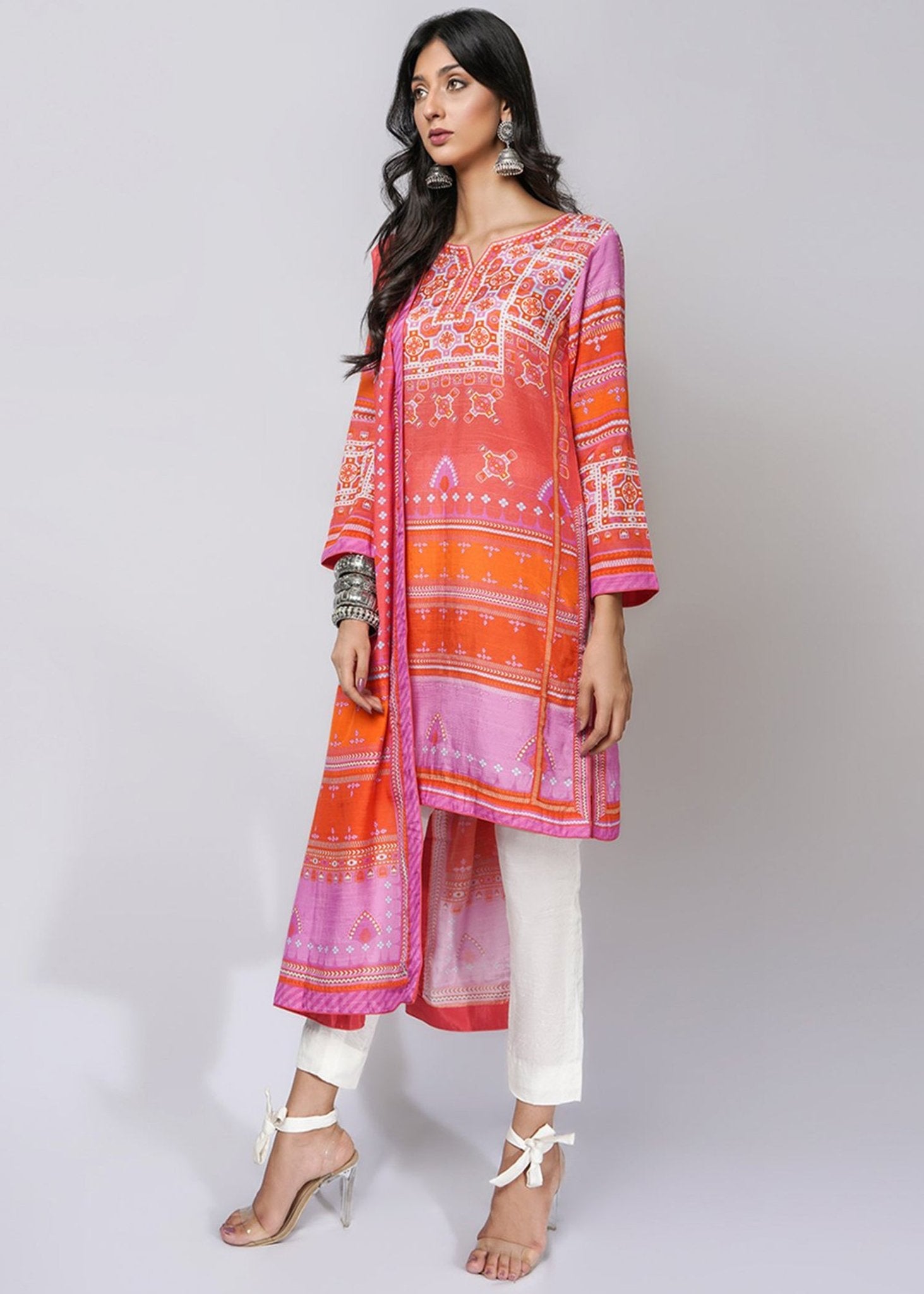 Baluchi Print Red - Rizwan Beyg Design