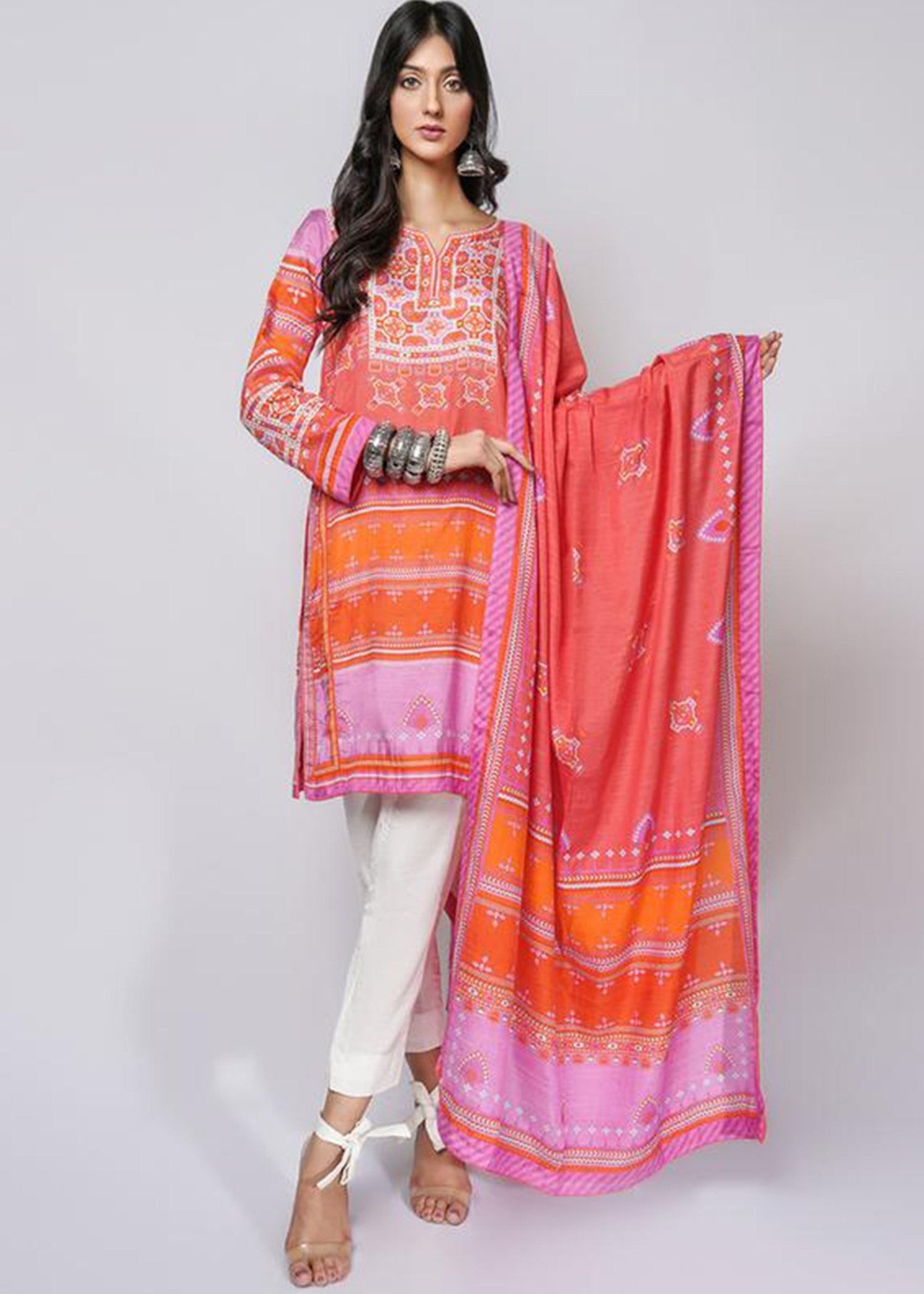 Baluchi Print Red - Rizwan Beyg Design