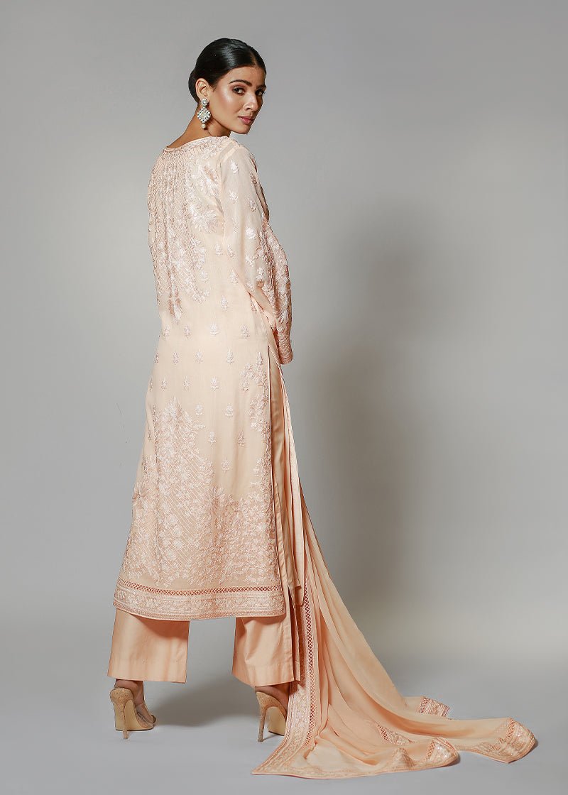 Chandni Peach - Rizwan Beyg Design