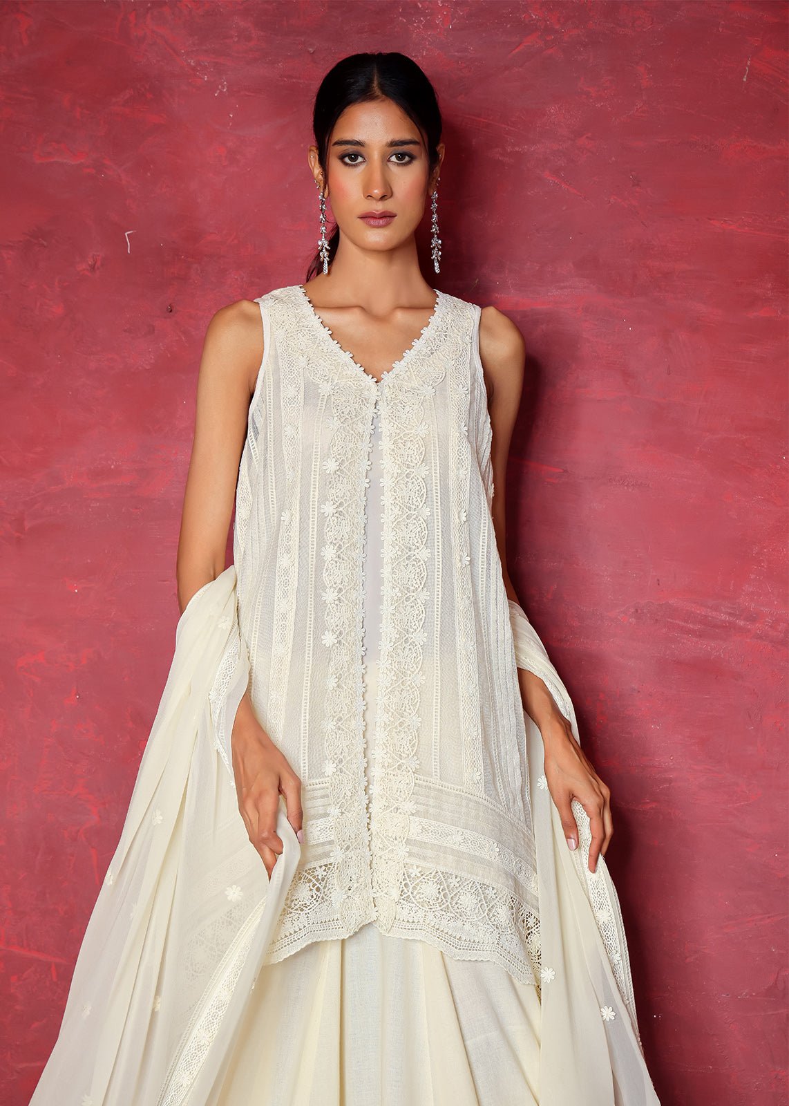 Daffodil Sleeveless With Lehenga - Rizwan Beyg Design