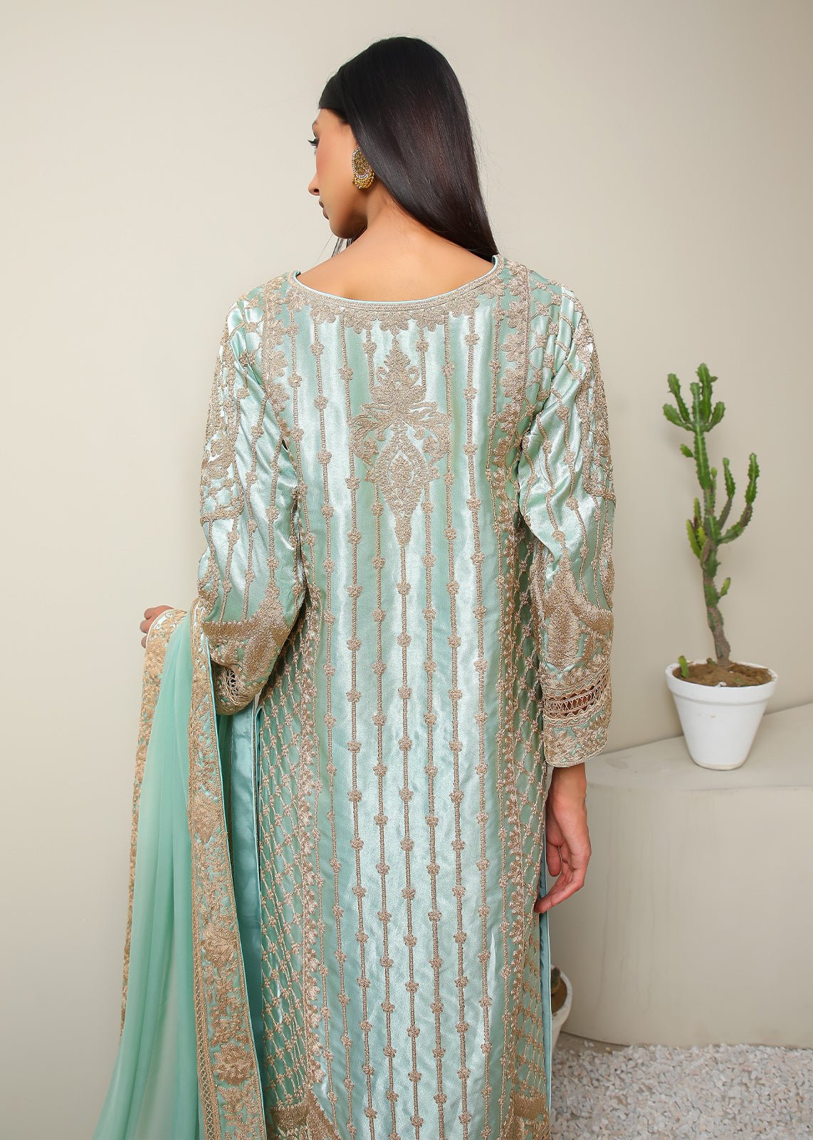 Espania Sea Green - Rizwan Beyg Design