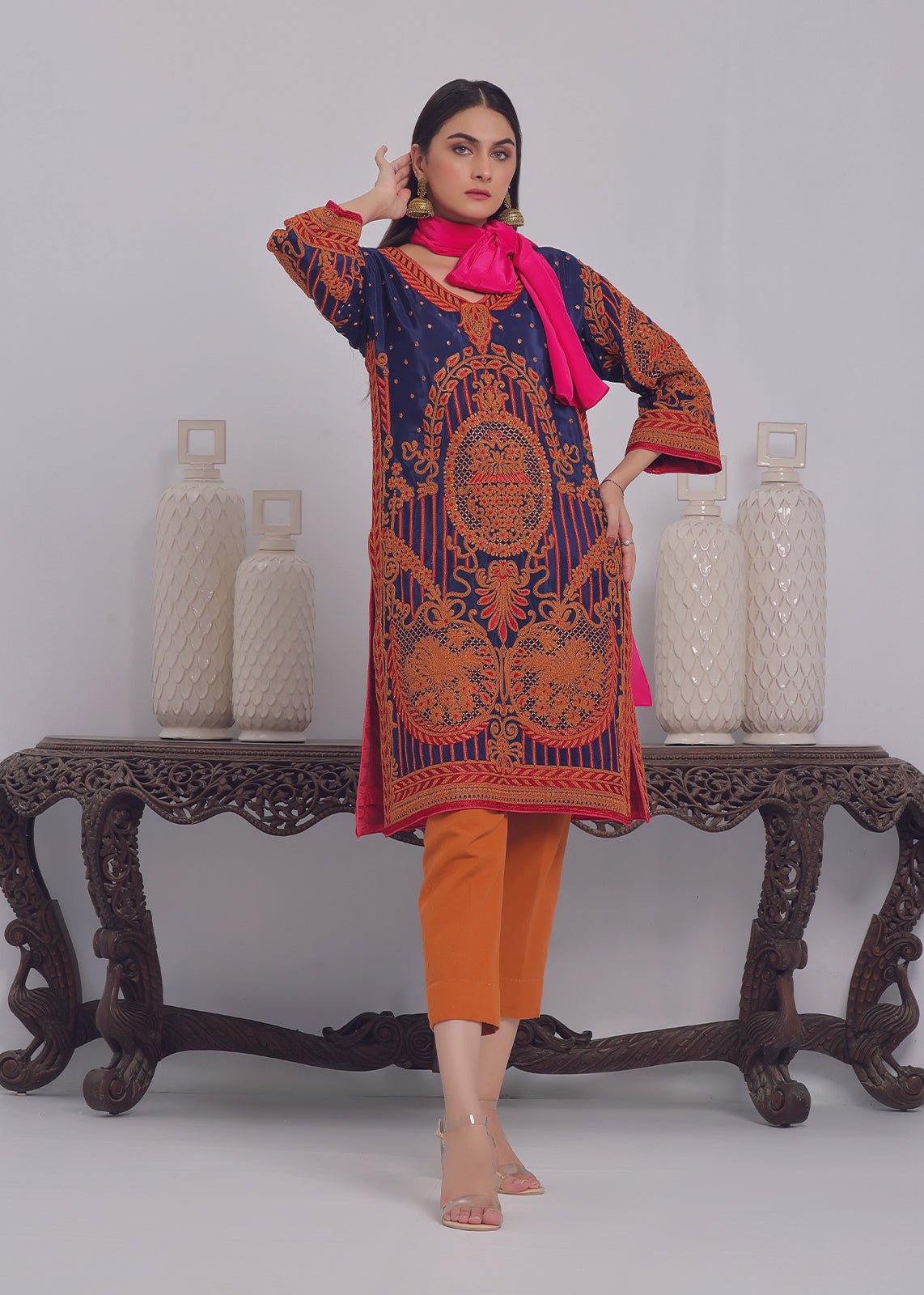 Gulmeena Blue - Rizwan Beyg Design