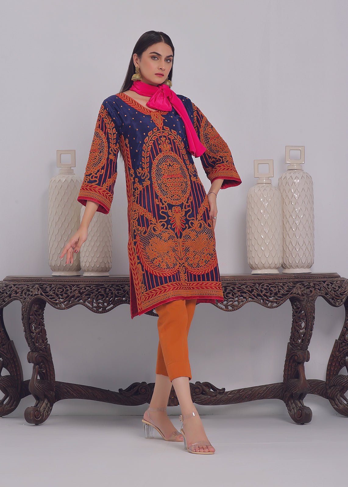 Gulmeena Blue - Rizwan Beyg Design