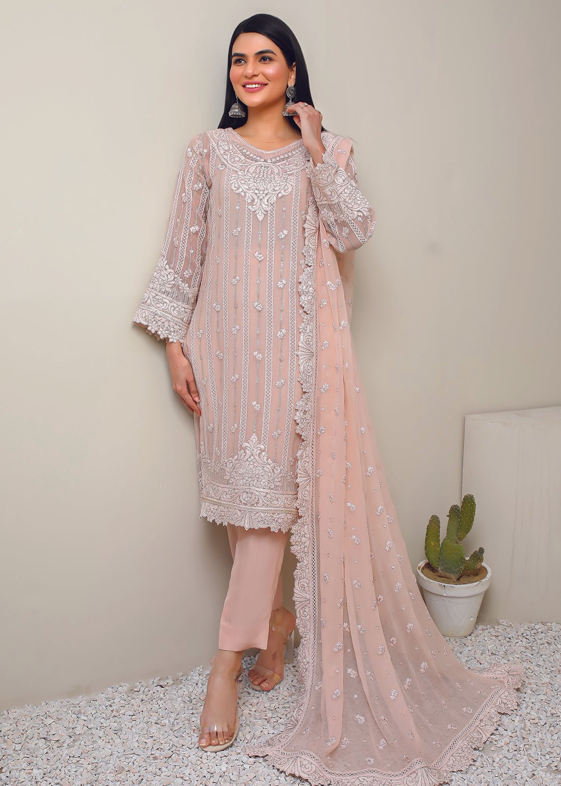 Ilyana Tea Pink - Rizwan Beyg Design