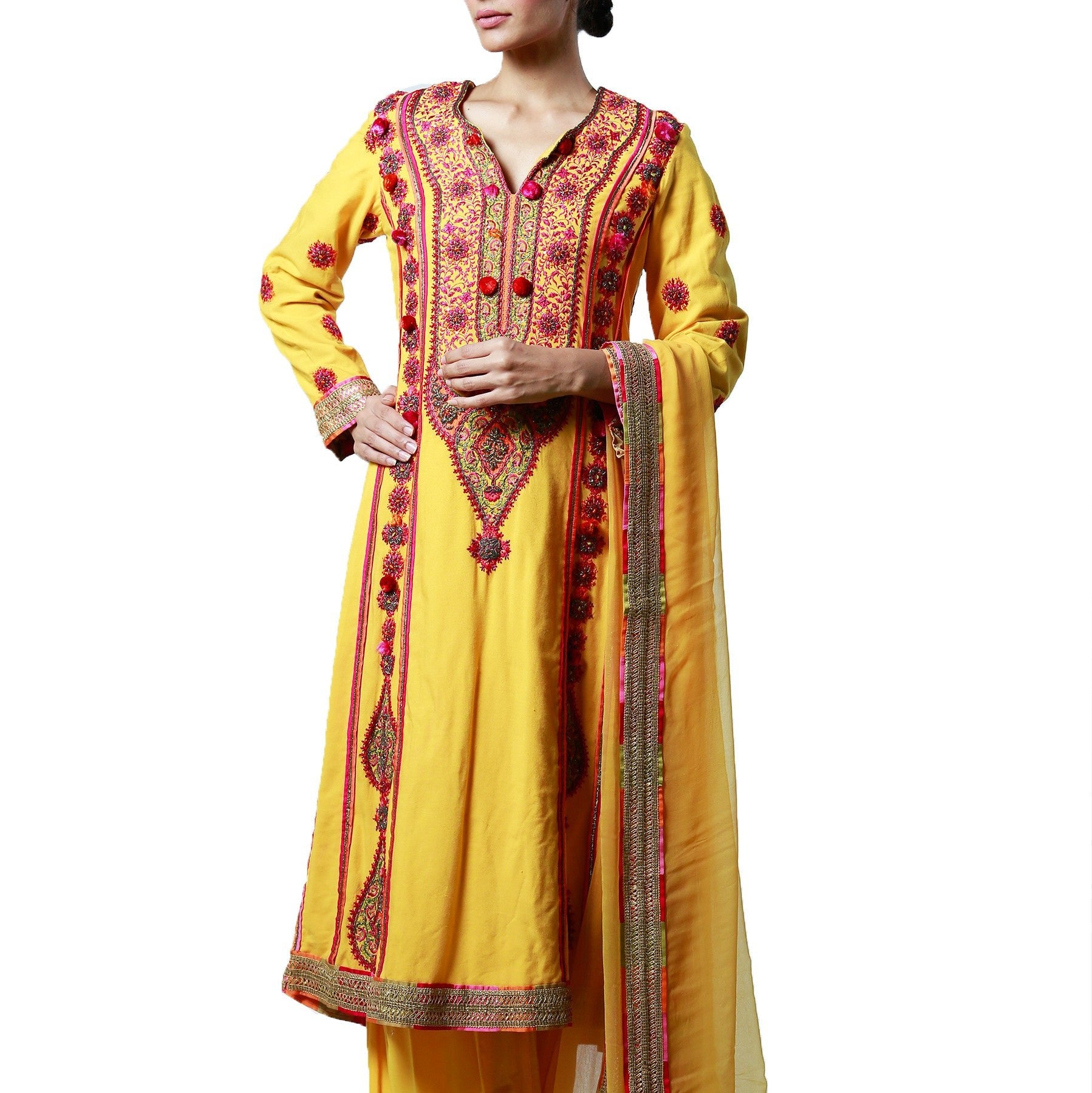 Kurta with Naqshee Embroidery - Rizwan Beyg Design