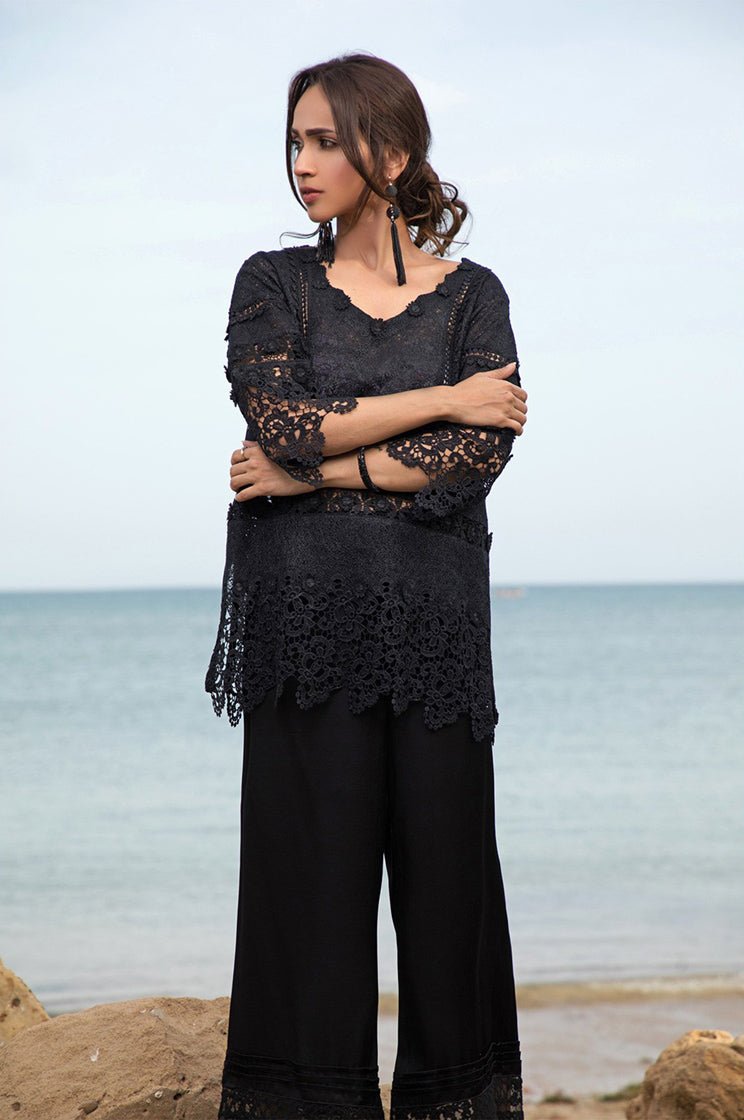Lace Short Tunic - Rizwan Beyg Design