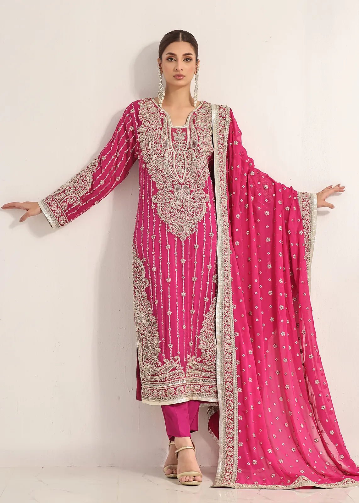 Manaali Dark Pink - Rizwan Beyg Design