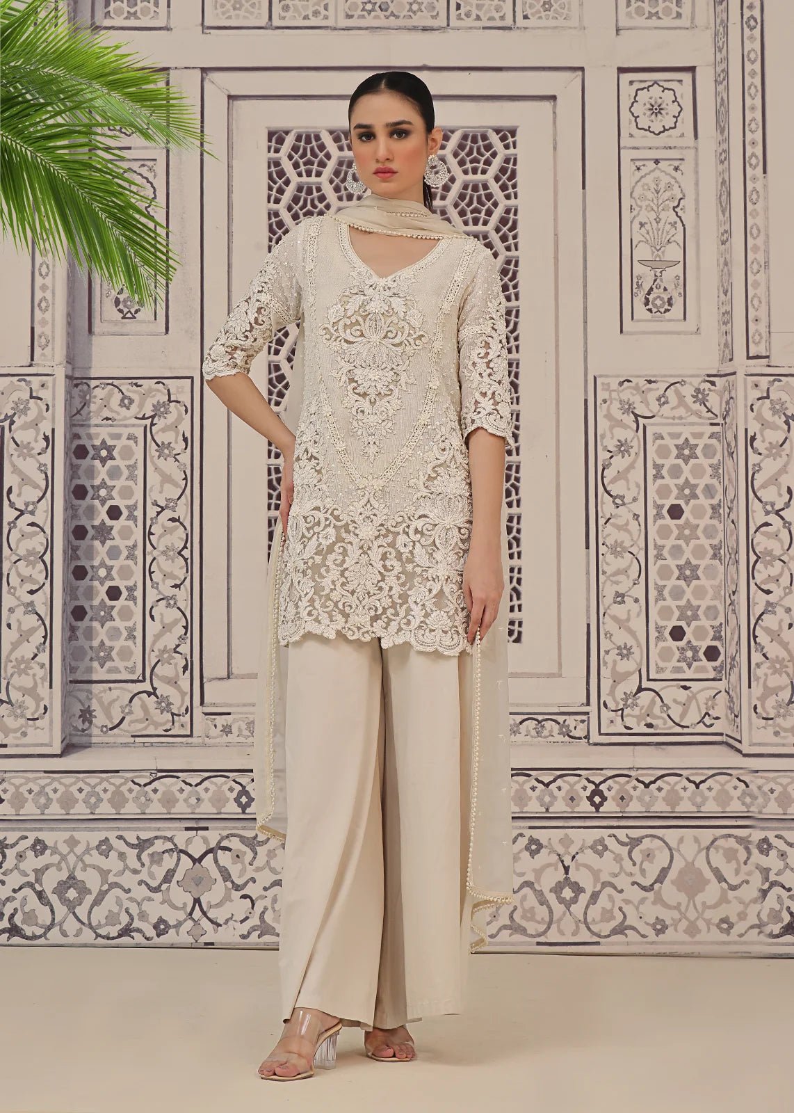 Marakesh Pearl Short Kurti - Rizwan Beyg Design