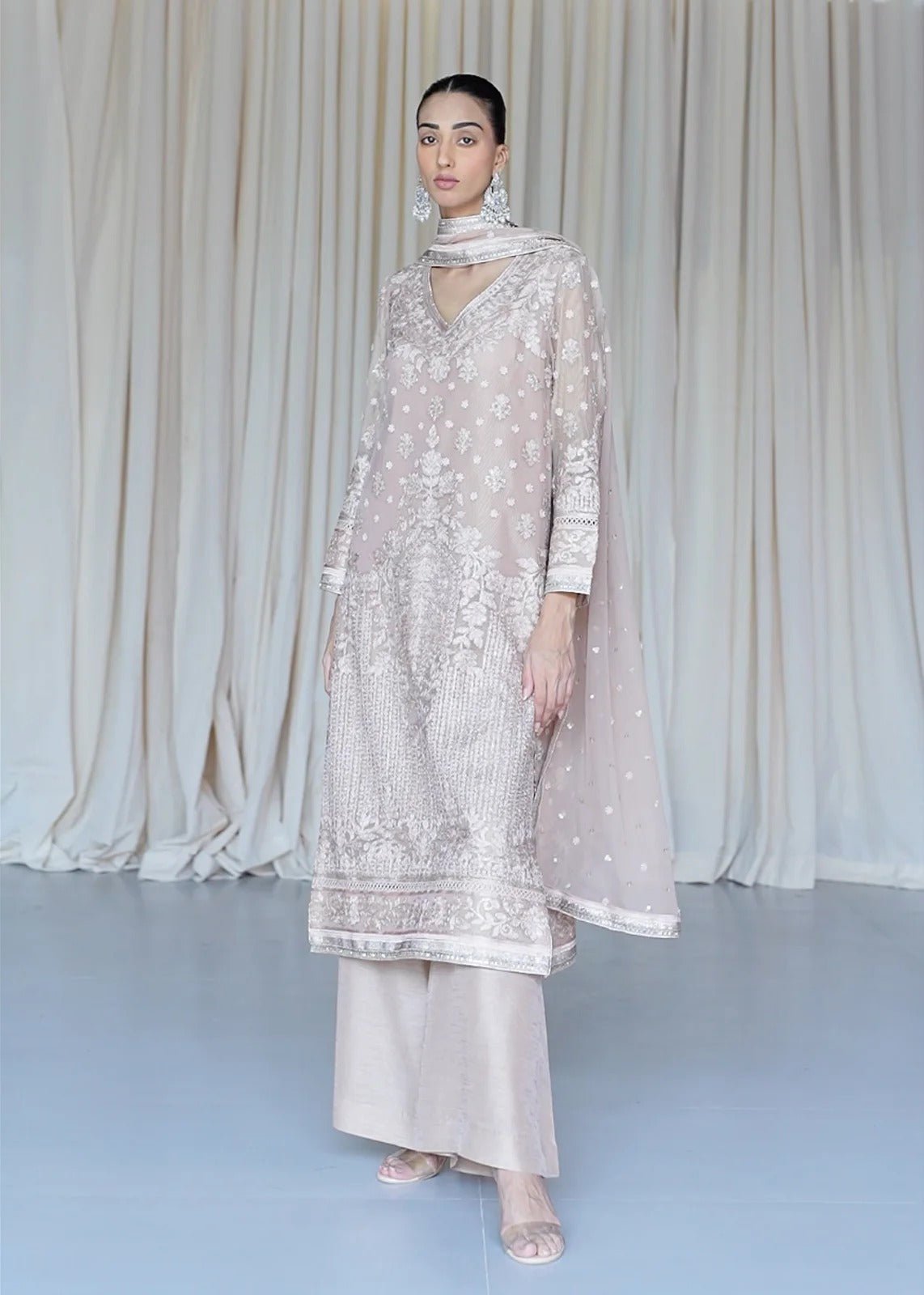 Pale Beige Pink - Rizwan Beyg Design