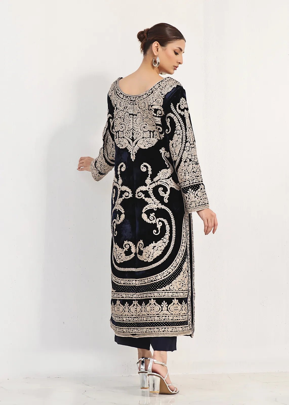 Veroz Purple Coat - Rizwan Beyg Design