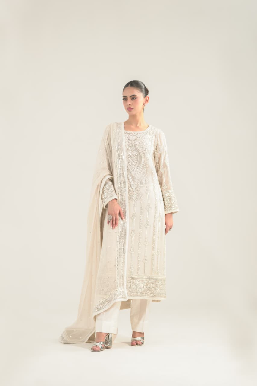 Zarfishan White - Rizwan Beyg Design