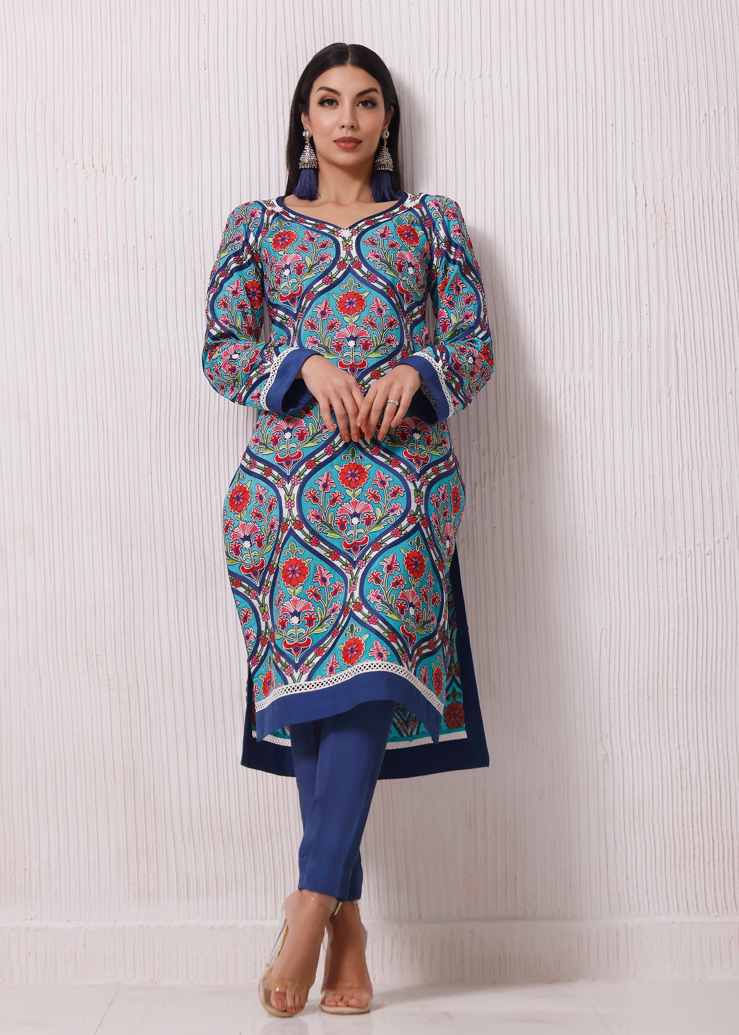 Latest collection By Rizwan Beyg. Evening wear | Printed design