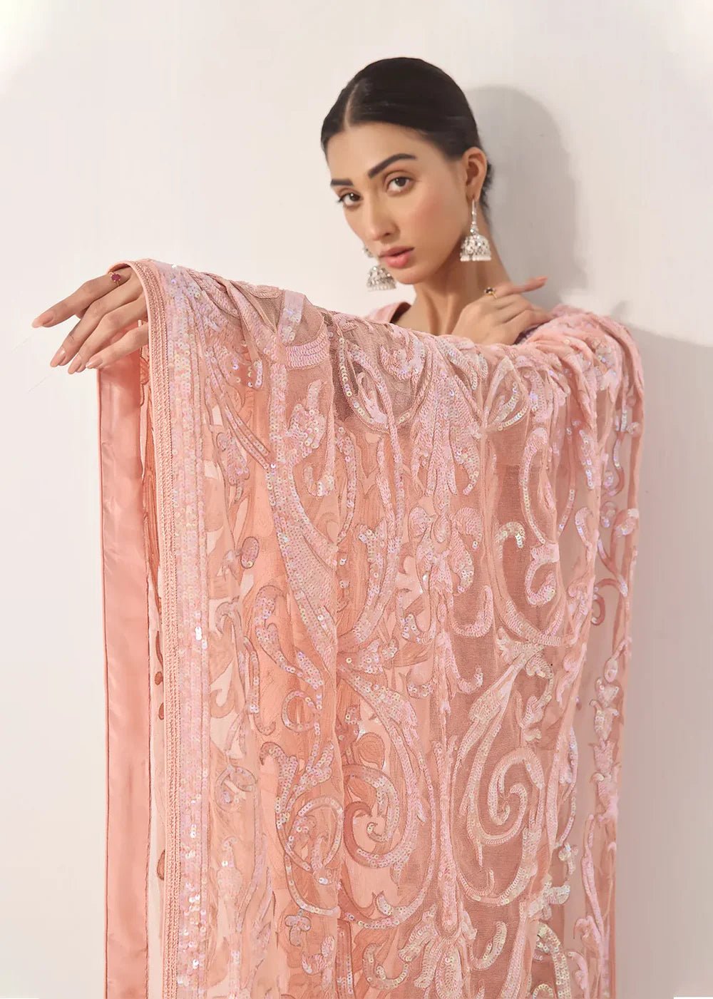 Arab Sequins Pink - Rizwan Beyg Design