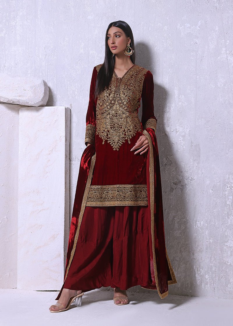 Babylonia Red - Rizwan Beyg Design