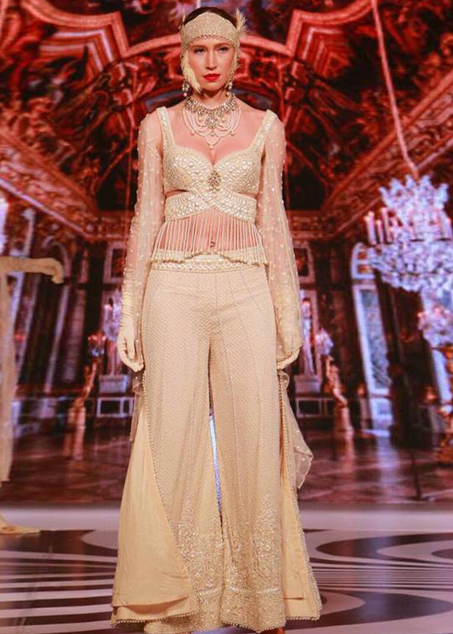 Corset Top with Bell - bottoms - Rizwan Beyg Design