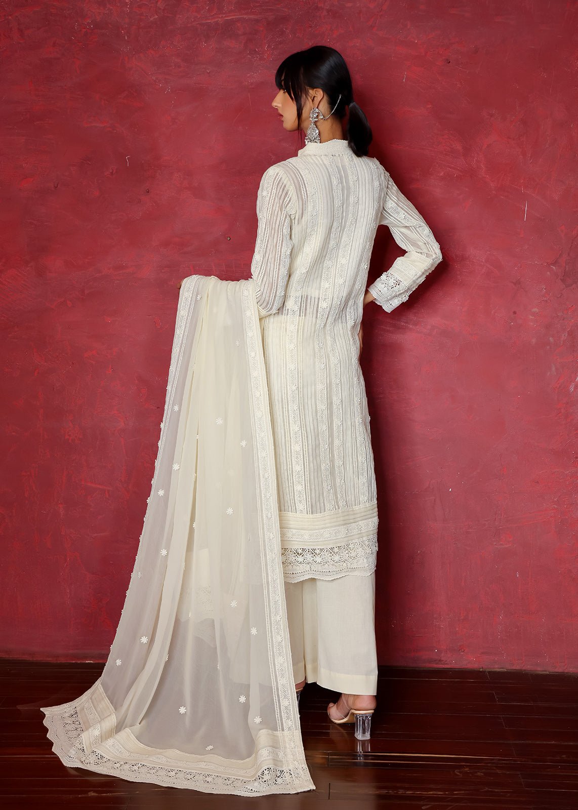 Daffodil Front Open Coat - Rizwan Beyg Design