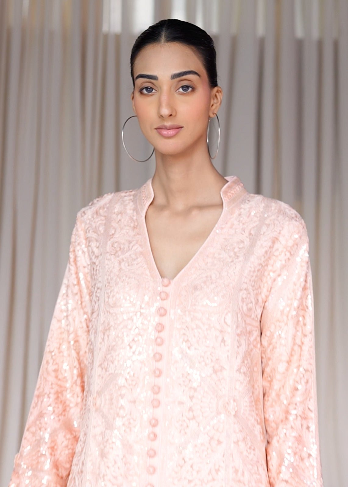 Dimah Pink Coat - Rizwan Beyg Design