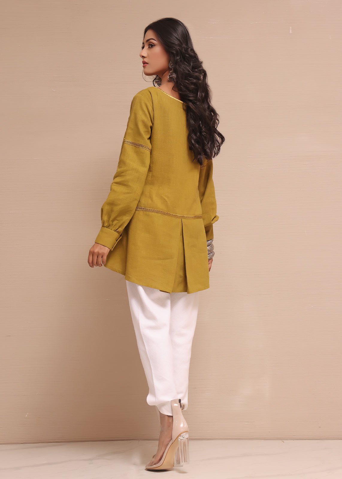 Donya Olive Green - Rizwan Beyg Design