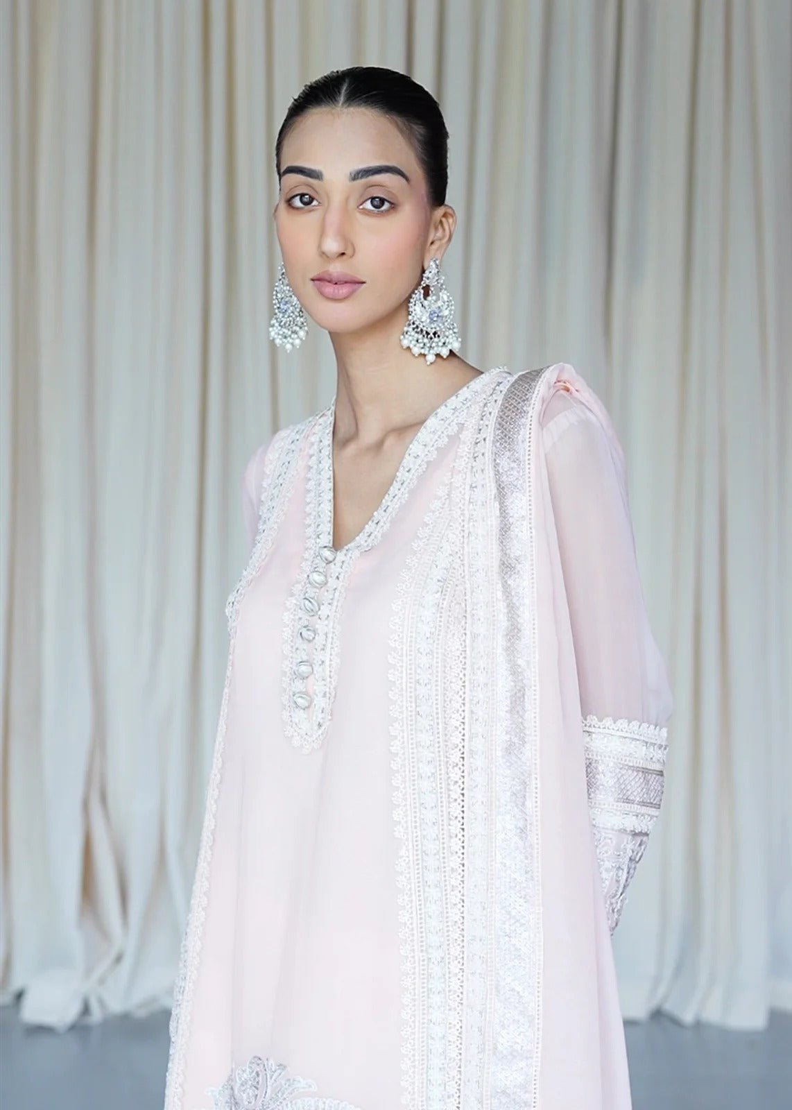 Erab Pink Shirt - Rizwan Beyg Design