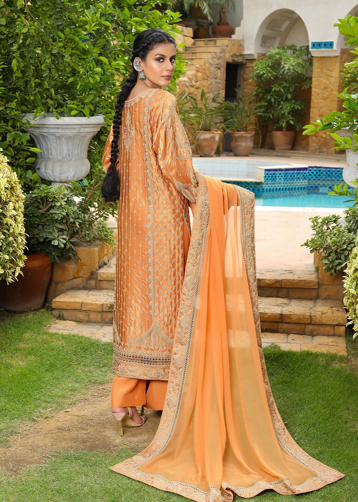 Espania Burnt Peach - Rizwan Beyg Design