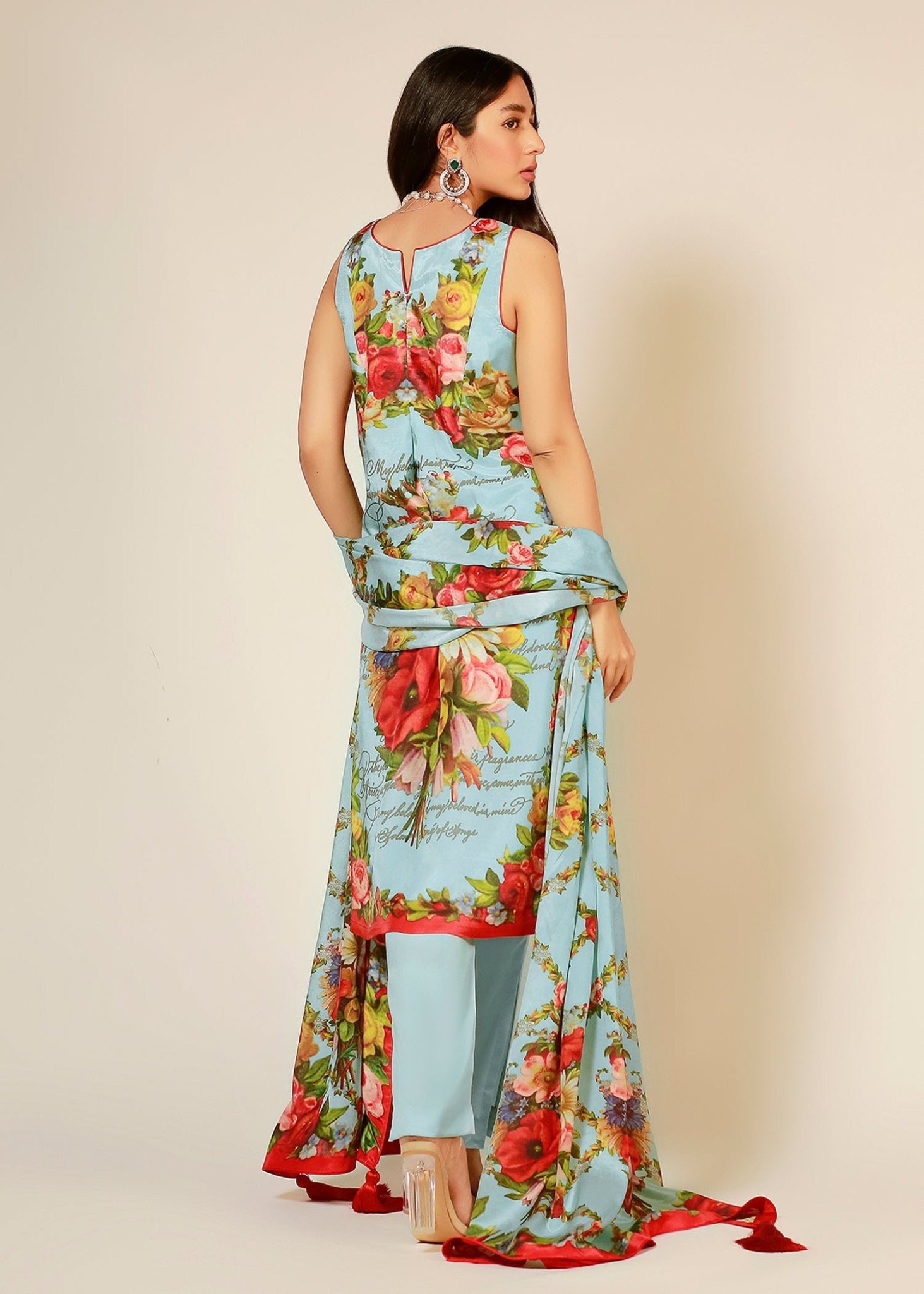 FLORIBUNDA SLEEVELESS - Rizwan Beyg Design