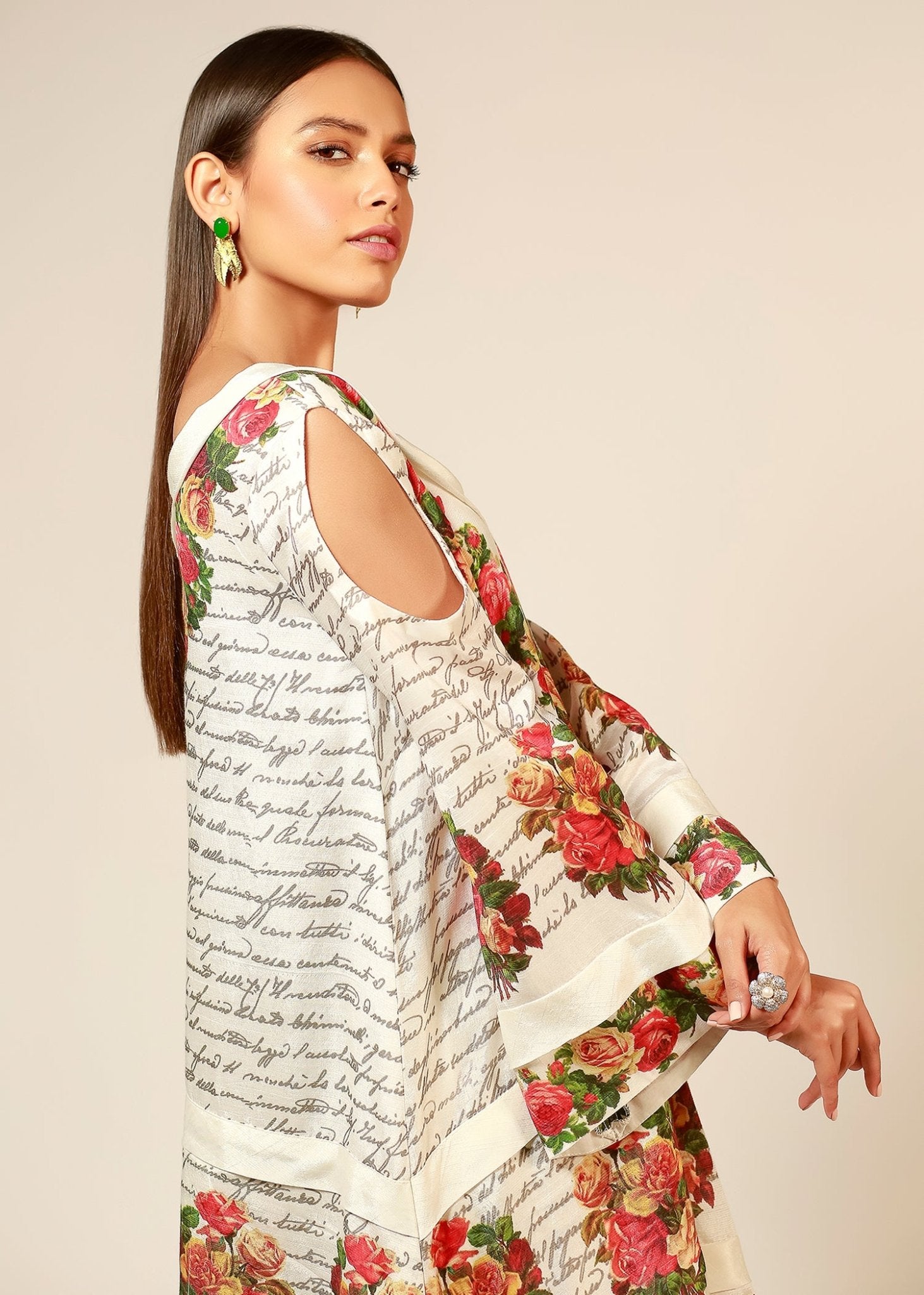 Isolde cutout sleeves - Rizwan Beyg Design