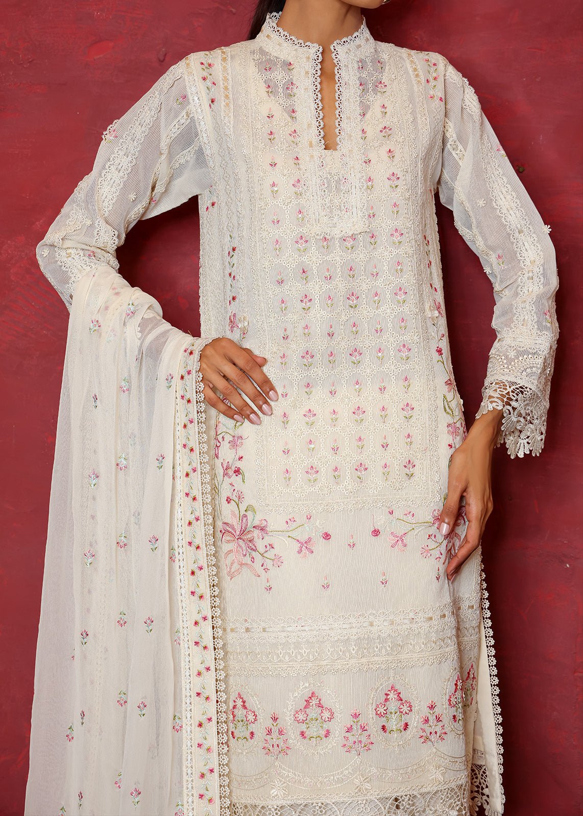 Magnolia Shirt & Dupatta - Rizwan Beyg Design