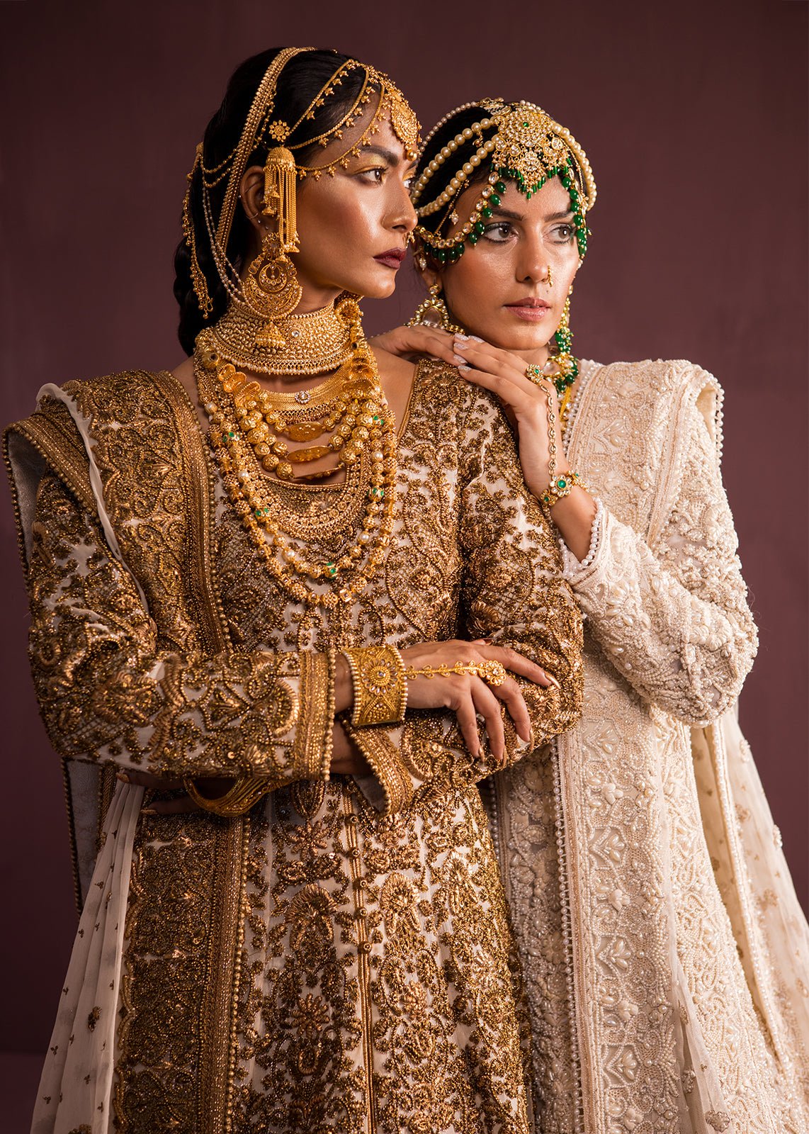 Maleyha White & Gold - Rizwan Beyg Design