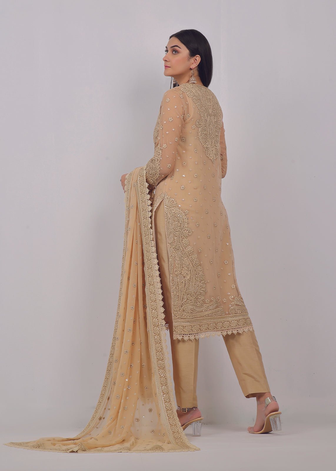 Manaali Beige - Rizwan Beyg Design