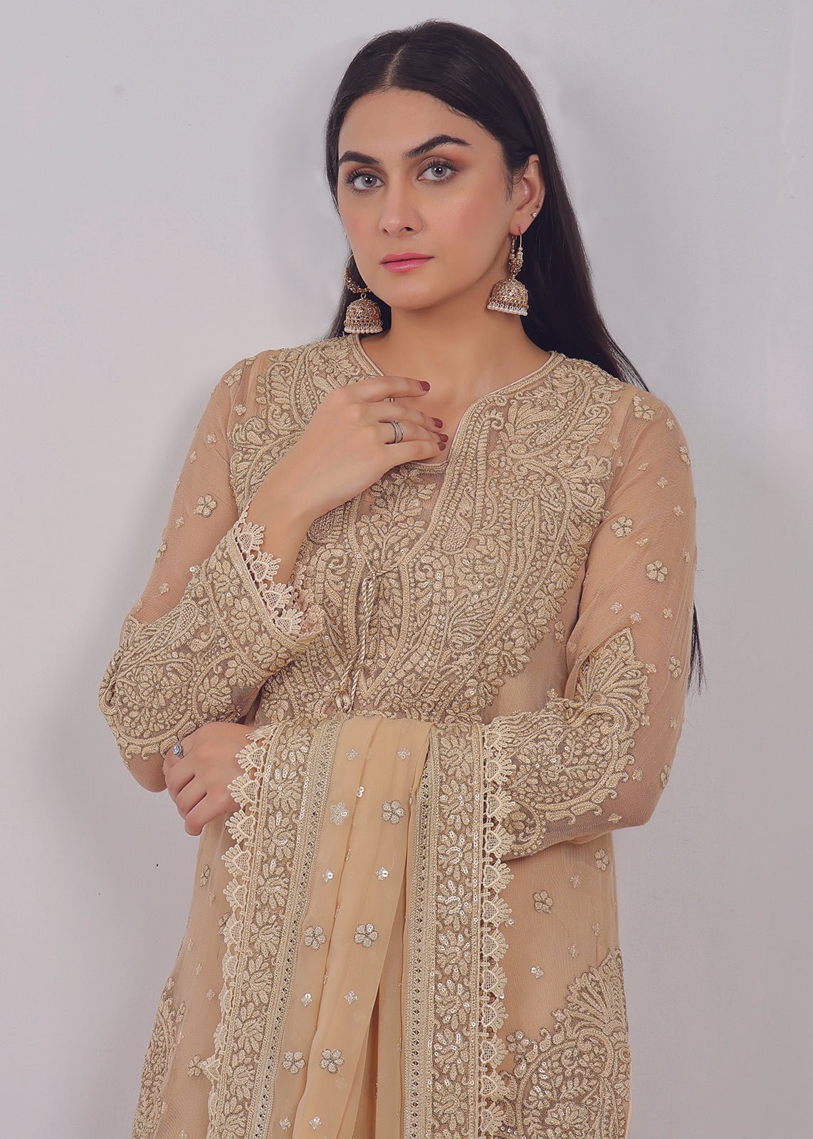 Manaali Beige - Rizwan Beyg Design