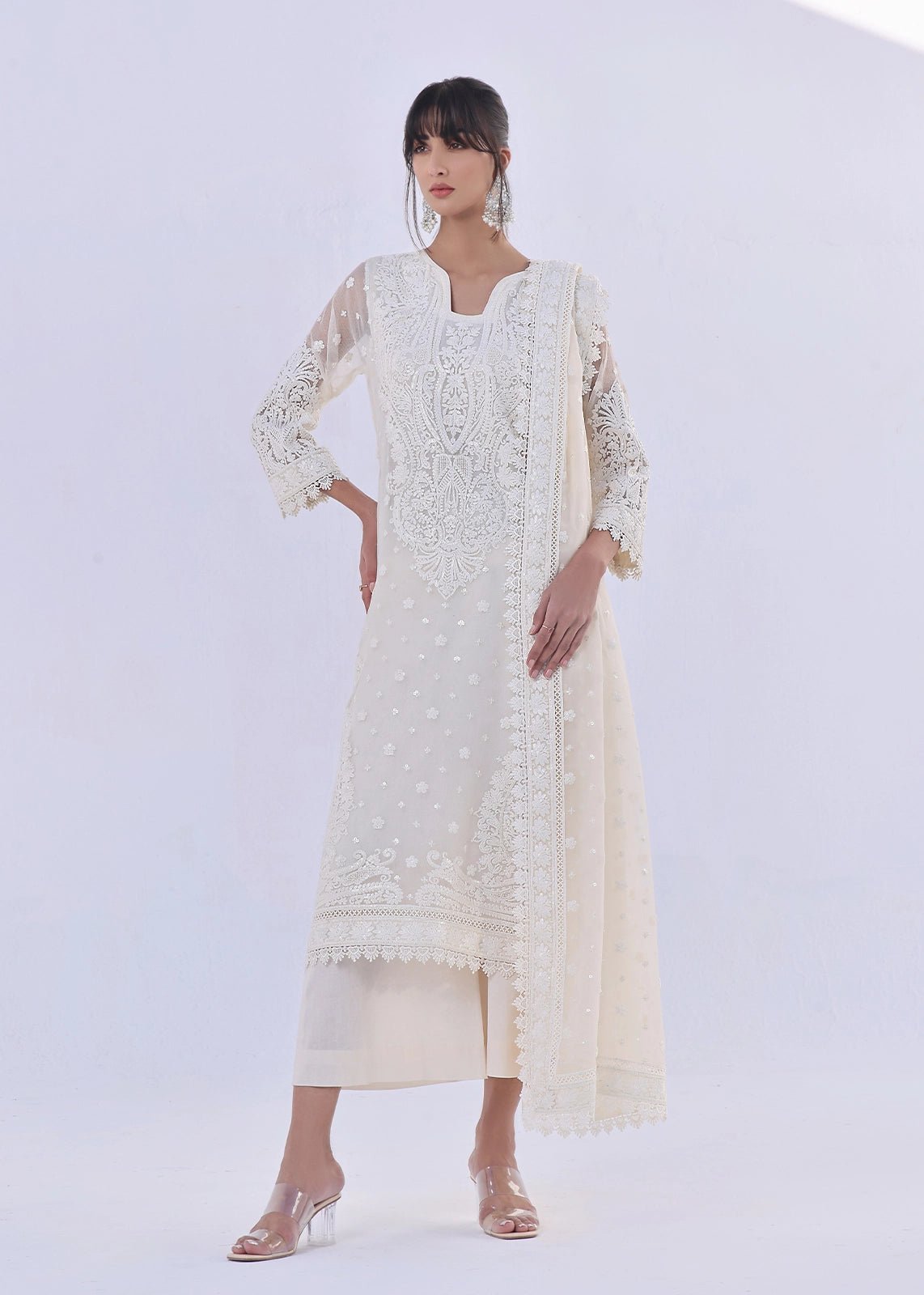 Manaali White - Rizwan Beyg Design