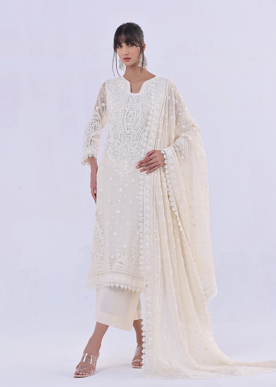 Manaali White - Rizwan Beyg Design