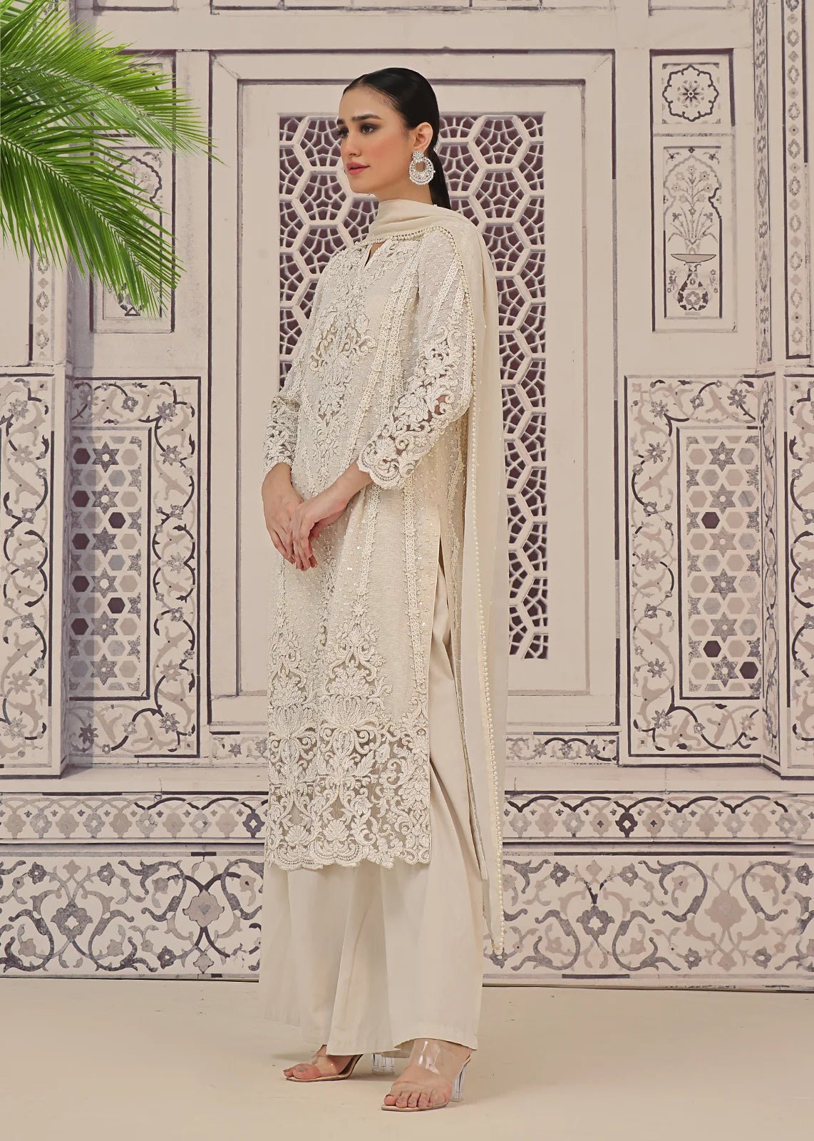 Marakesh Pearl Long Shirt - Rizwan Beyg Design