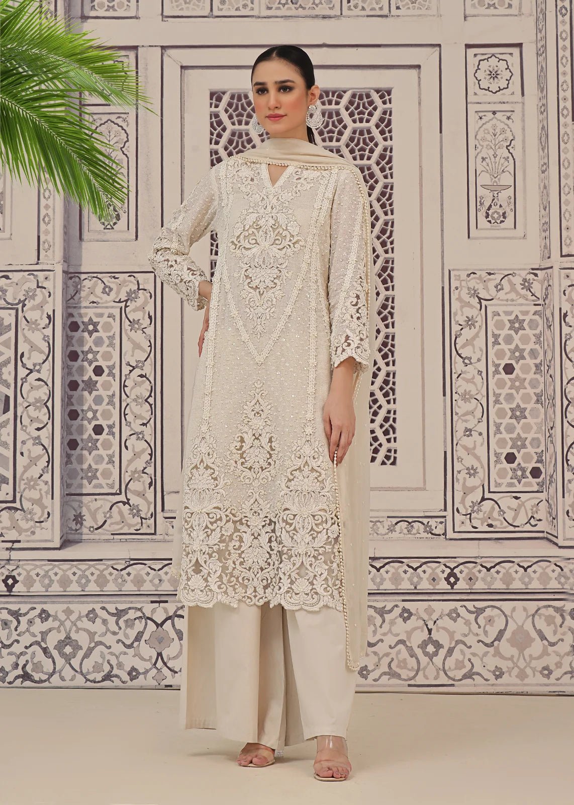 Marakesh Pearl Long Shirt - Rizwan Beyg Design