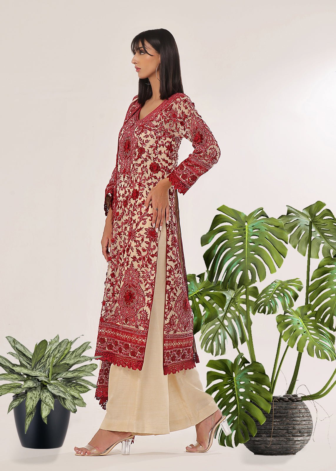 Mareeha Red - Rizwan Beyg Design