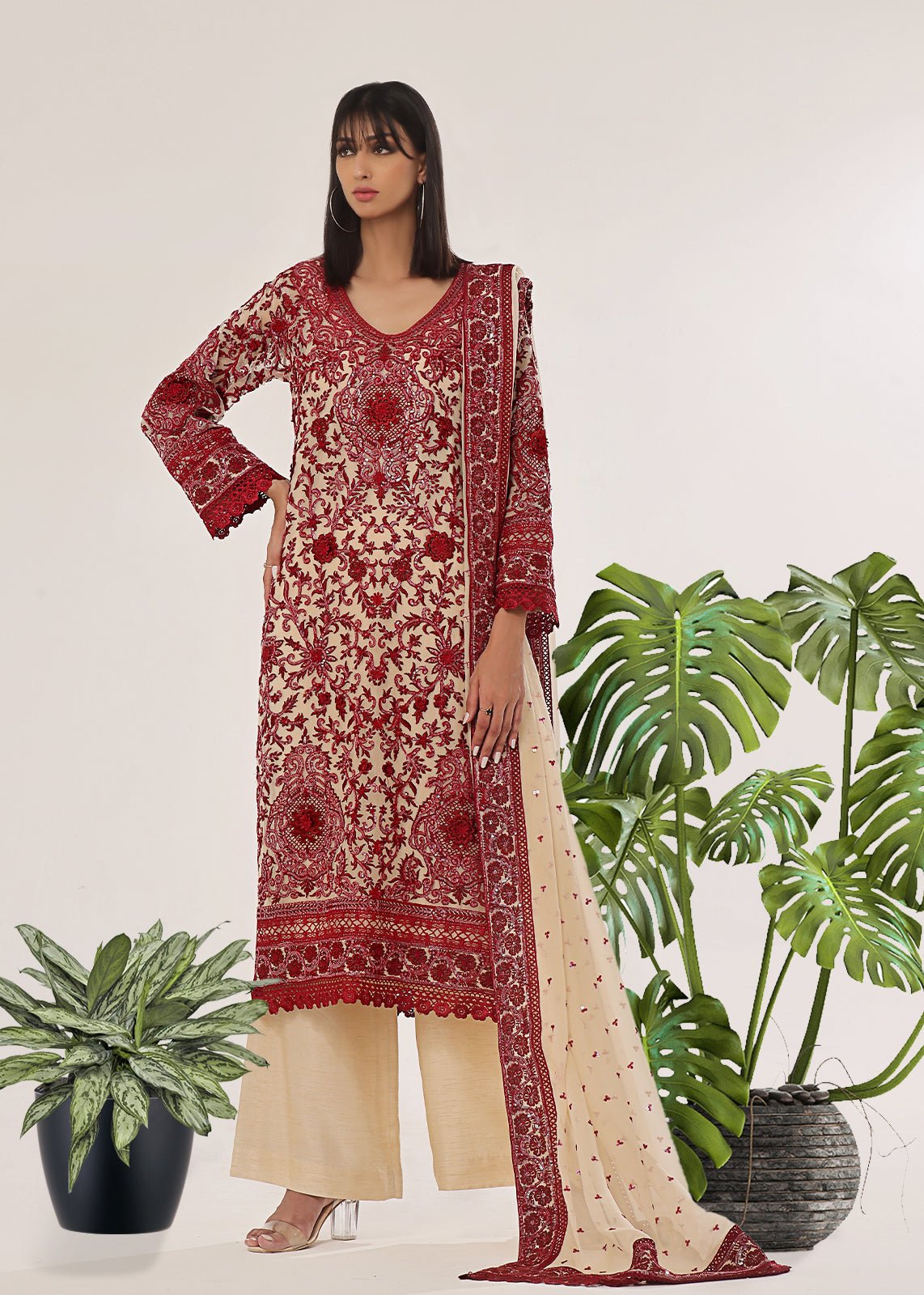 Mareeha Red - Rizwan Beyg Design