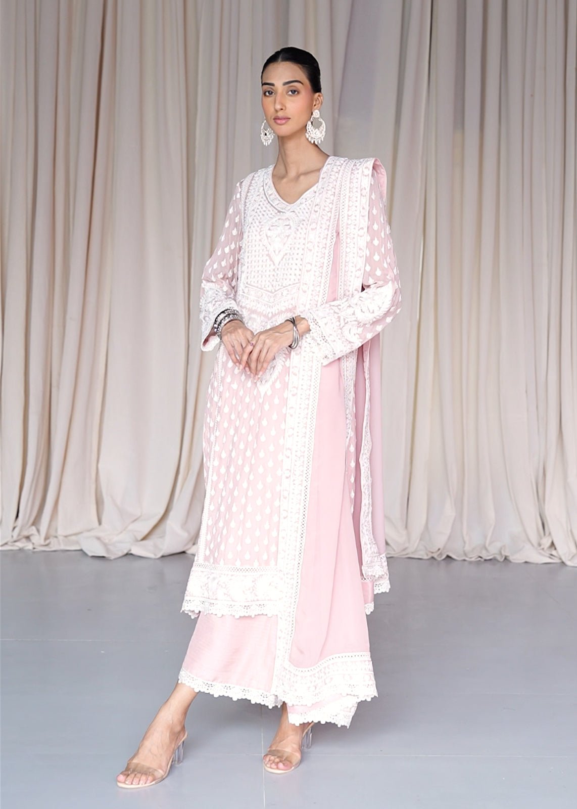 Marori Embroidery Pink - Rizwan Beyg Design