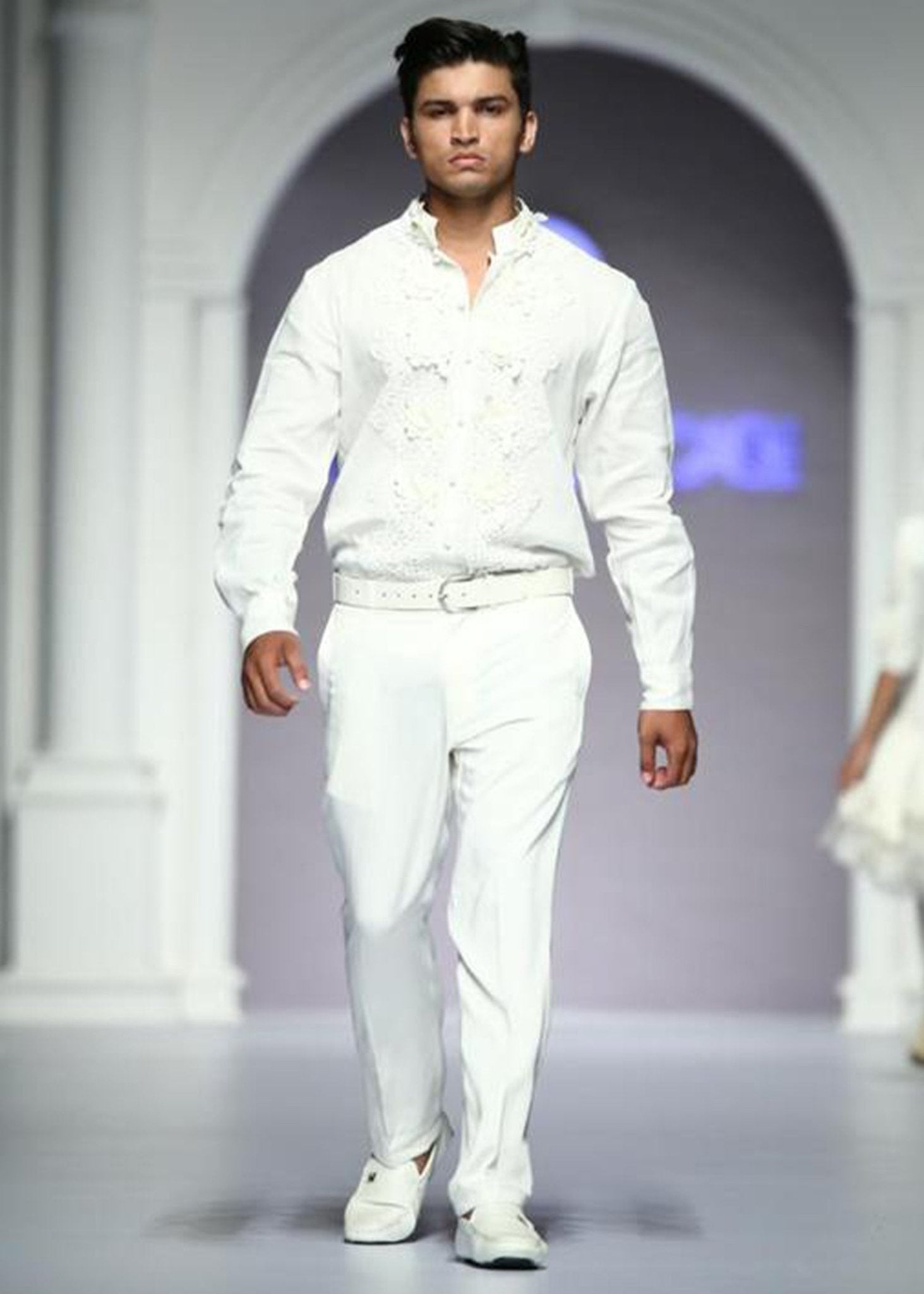 Men's Lace Bomber Jacket - Rizwan Beyg Design