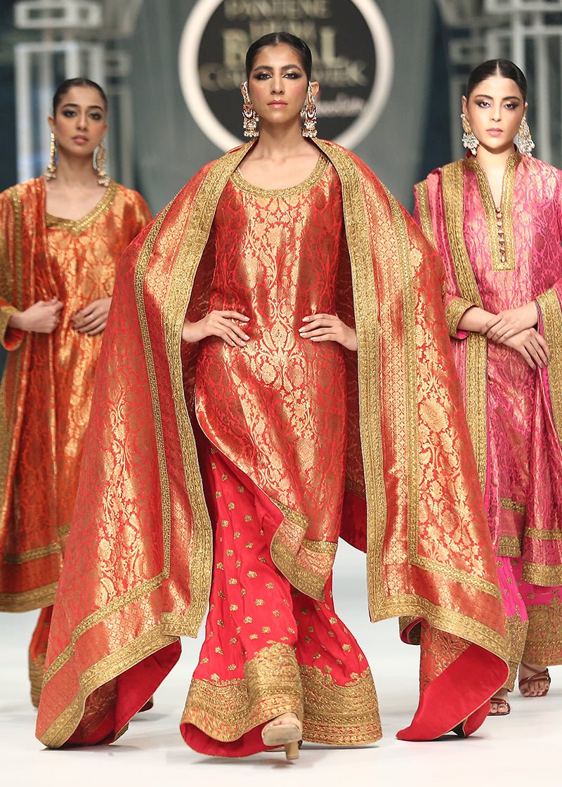 Mirha Bridal Orange - Rizwan Beyg Design