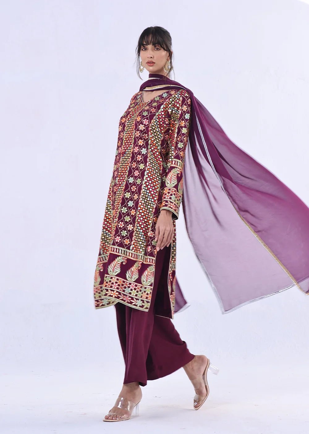 Mirna Purple - Rizwan Beyg Design