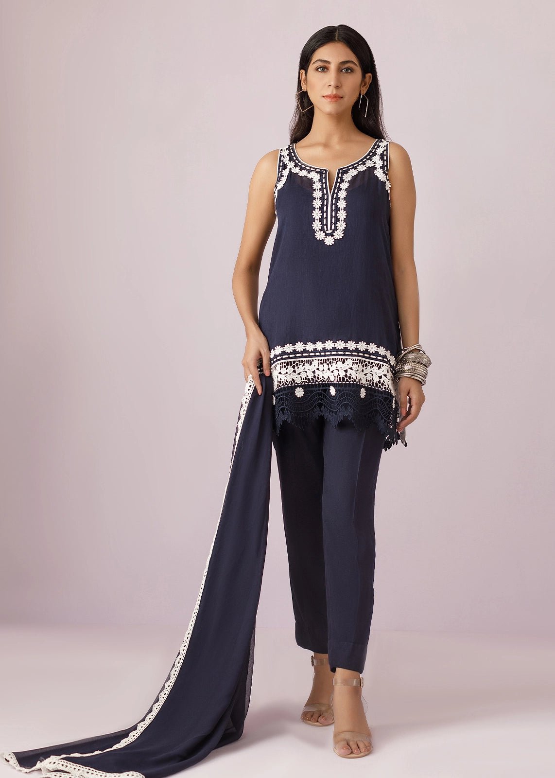 Mustabshira Sleeveless - Rizwan Beyg Design