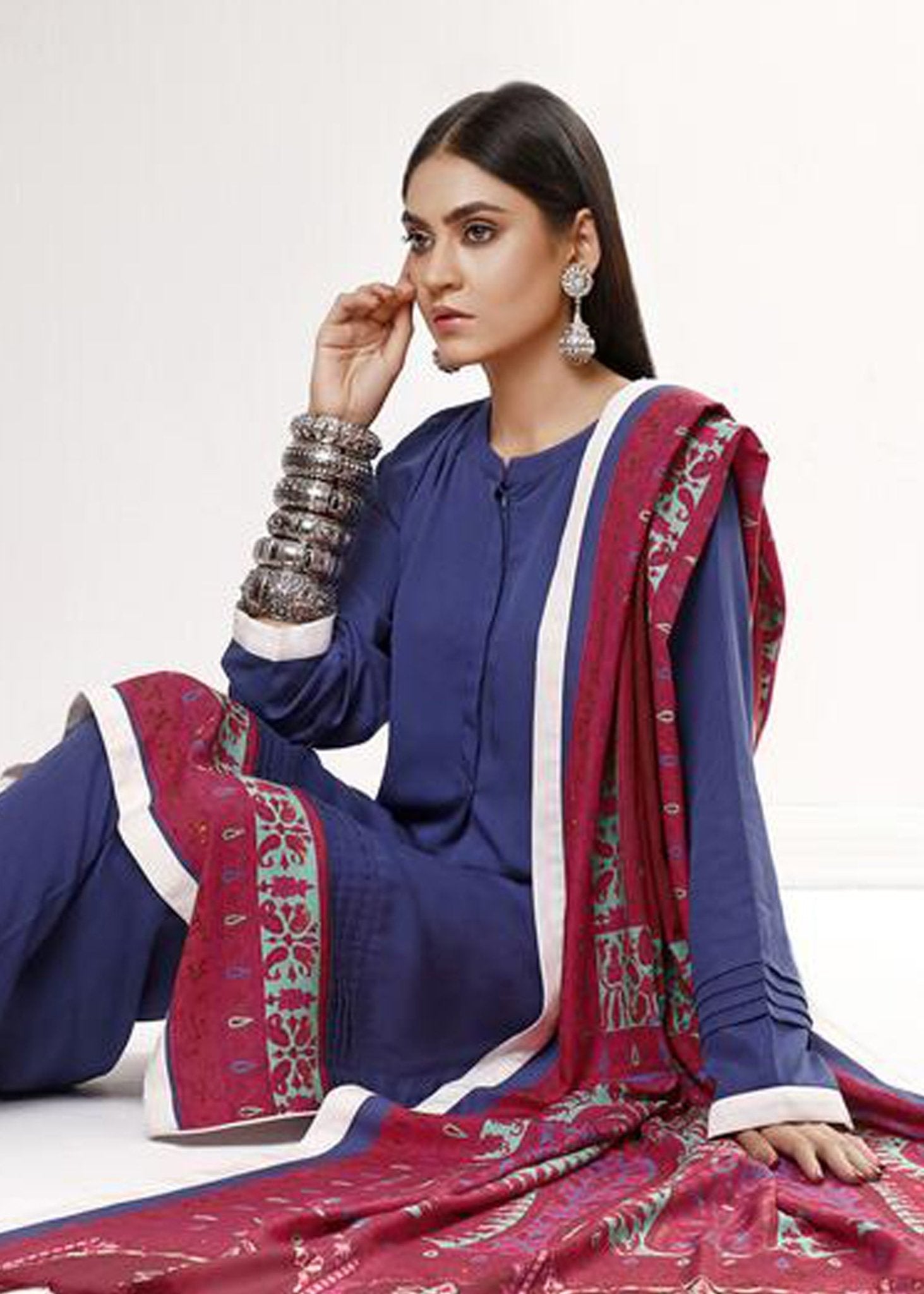 Neelum Shawl / Suit - Rizwan Beyg Design