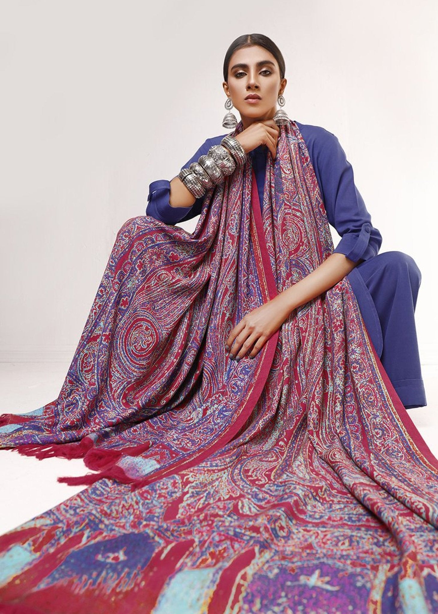 Neelum Shawl / Suit - Rizwan Beyg Design