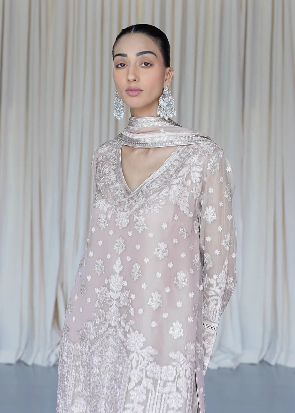 Pale Beige Pink - Rizwan Beyg Design