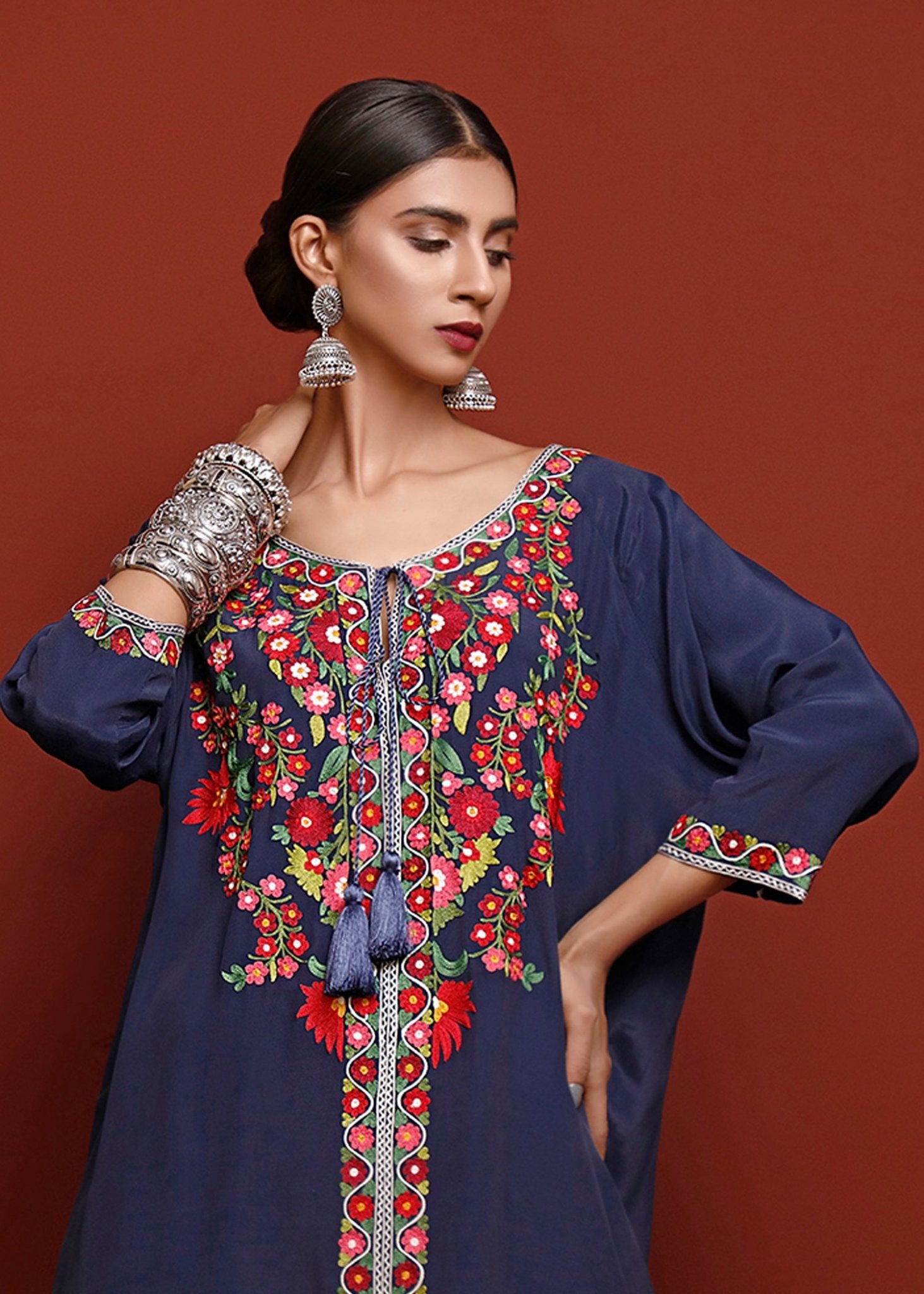 Petria Blue Kurta - Rizwan Beyg Design