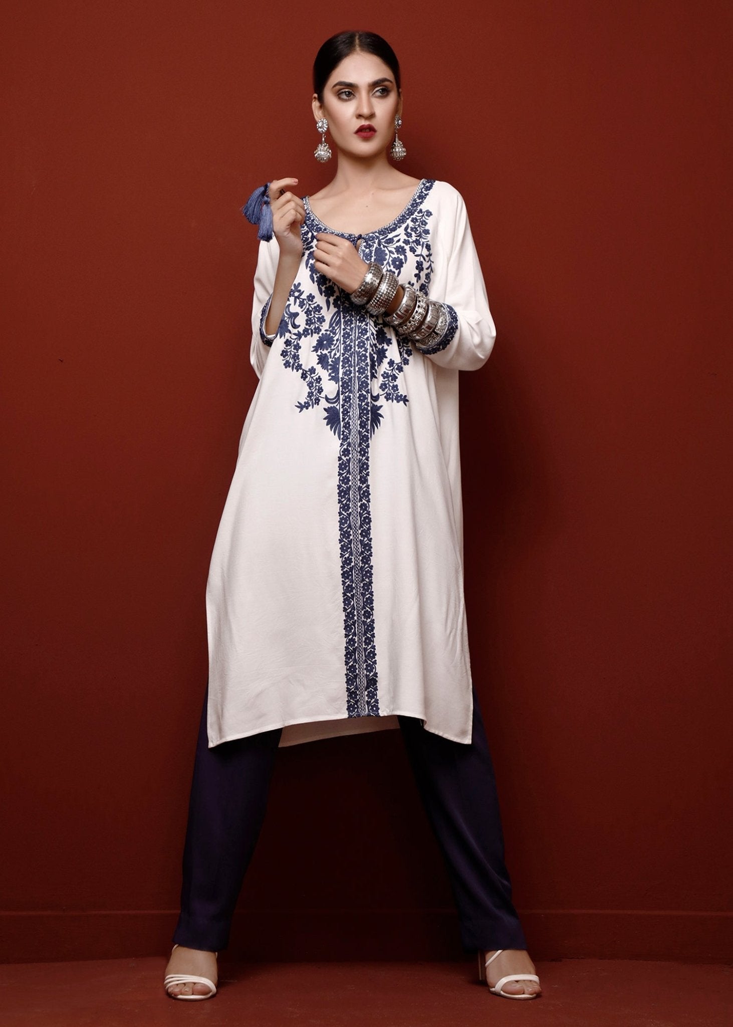 Petria White Kurta - Rizwan Beyg Design