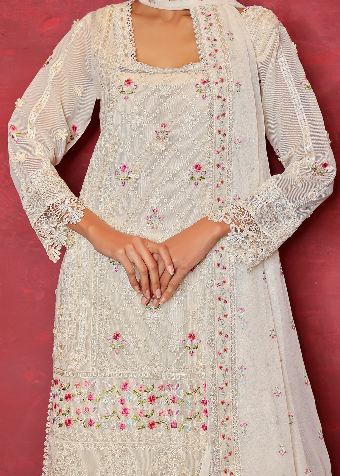 Primrose Shirt & Dupatta - Rizwan Beyg Design