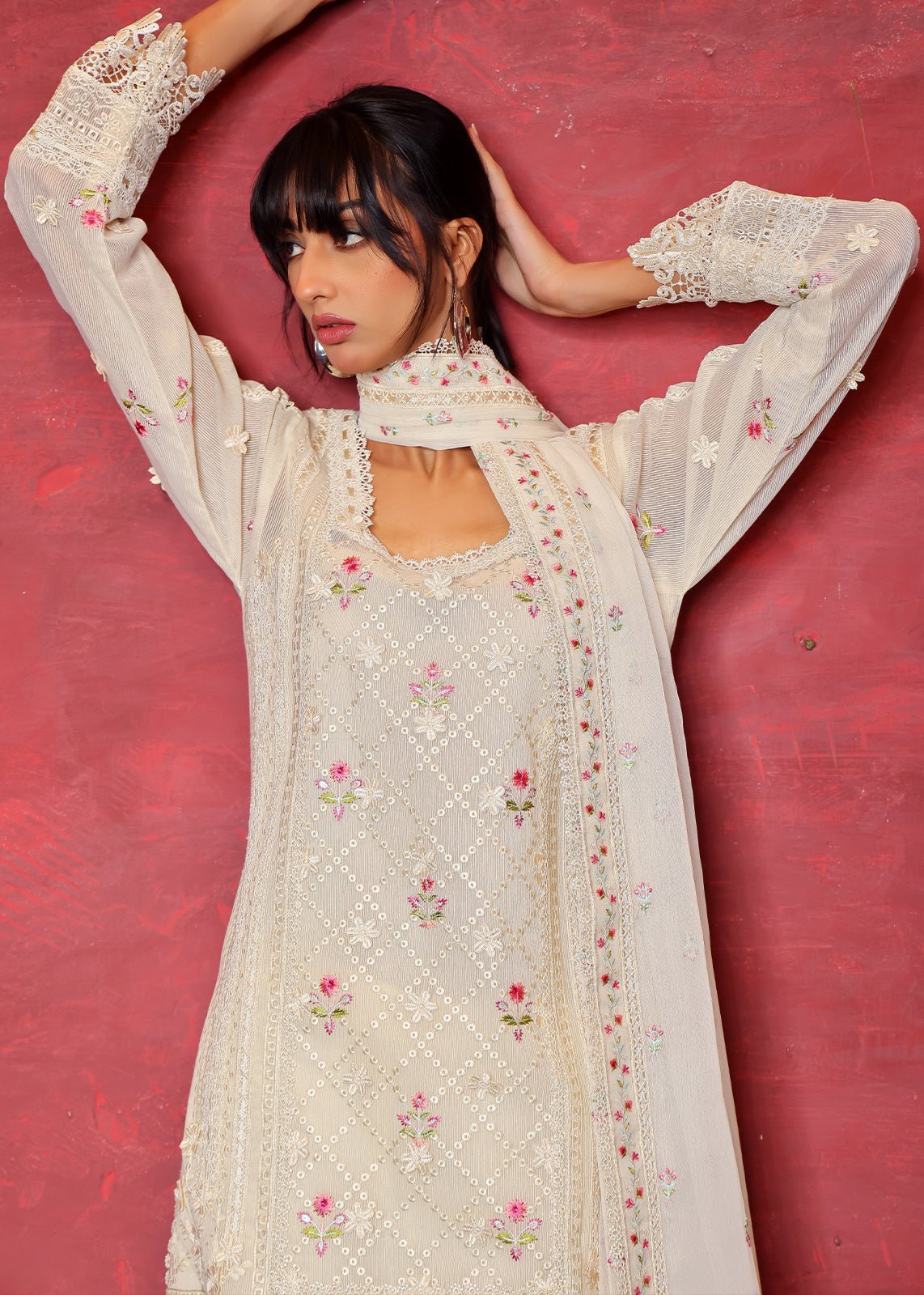 Primrose Shirt & Dupatta - Rizwan Beyg Design